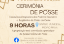 Cerimônia de posse dos eleitos inicia às 9 horas do dia 1º de janeiro